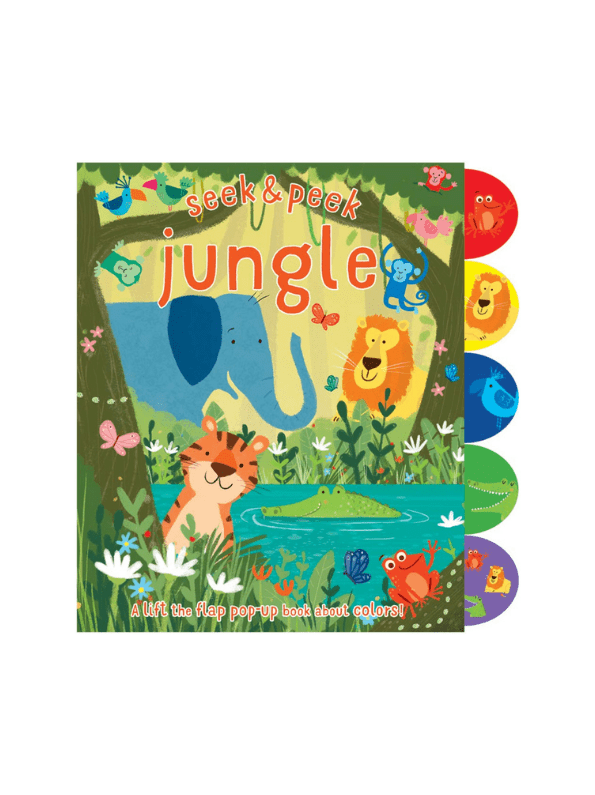 Seek & Peek Jungle: A lift the flap pop-up book about colors!
