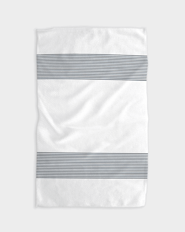 Geometry House Blank Space Navy Towel