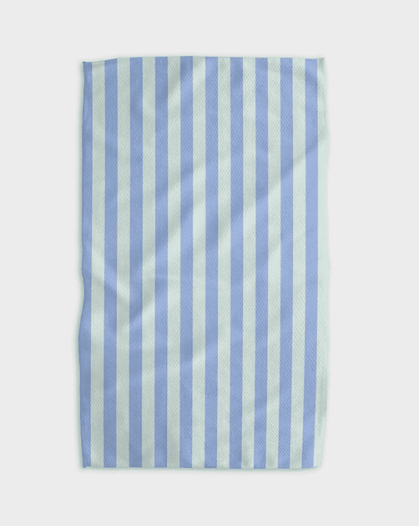 Geometry House Cabana Boy French Blue Mint Towel