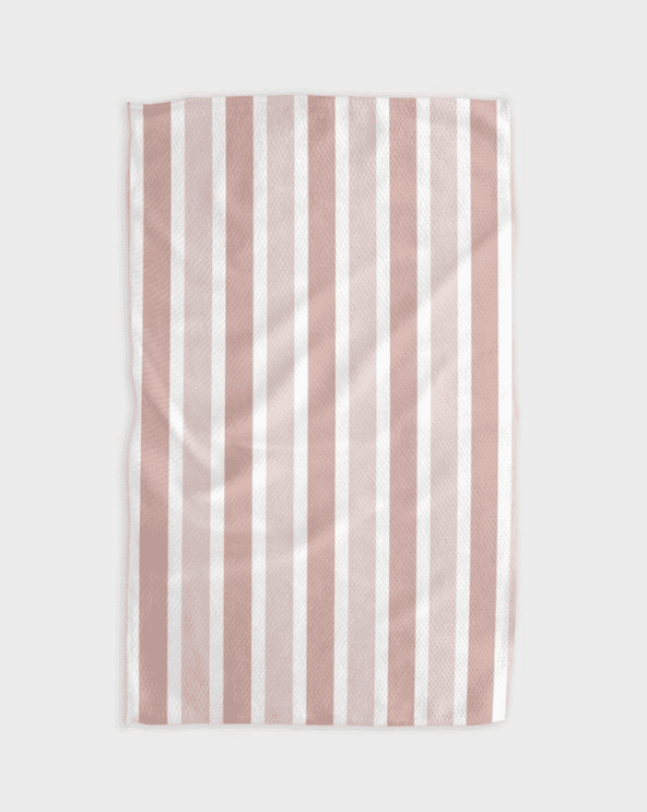 Geometry house Earn Your Stripes Dusty Rose Towel
