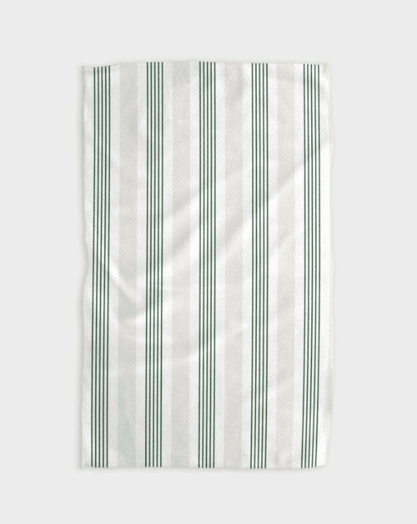 Geometry House Earn Your Stripes Evergreen Towel