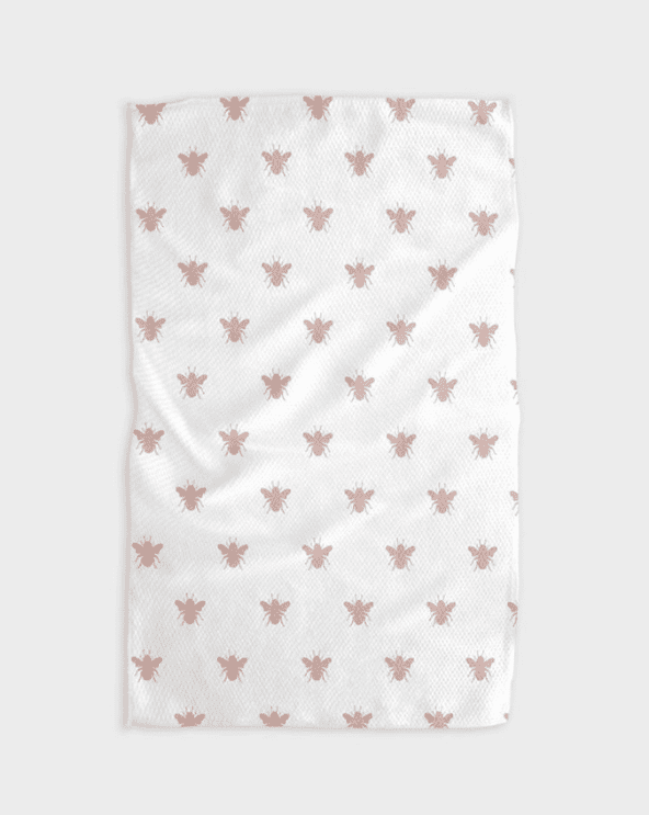 Geometry House Queen Bee Dusty Rose Towel
