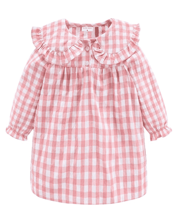 Girls Ruffle Collar Nightgown