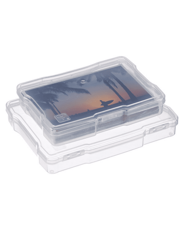 Clear Photo & Craft Cases With Hinged Lids