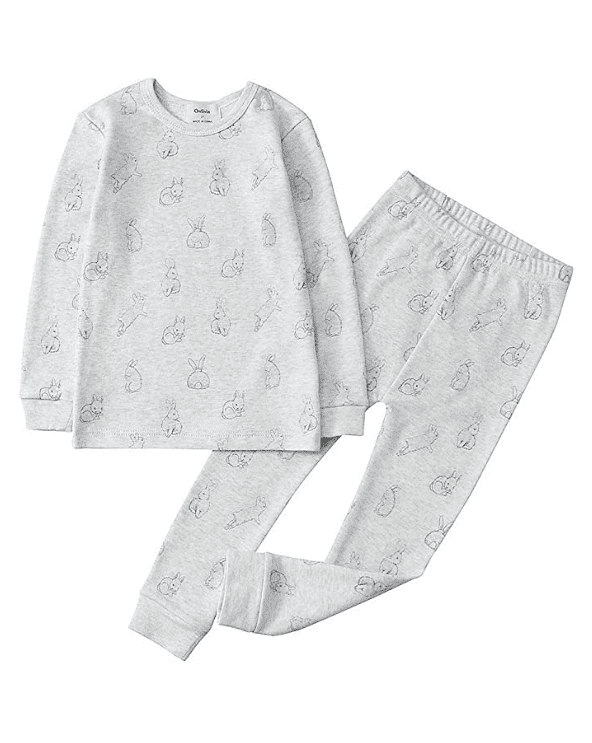Organic Cotton Baby + Toddler Bunny Pajama Set
