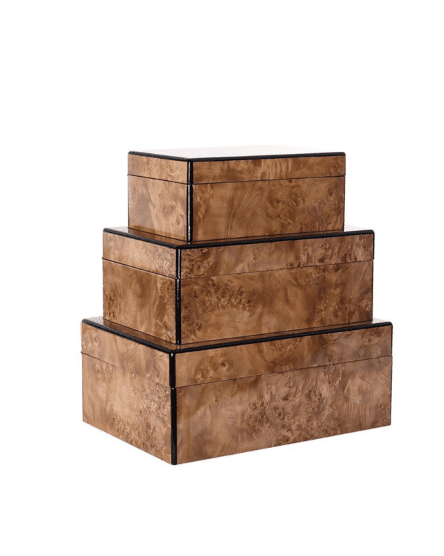 Burled Wood Box