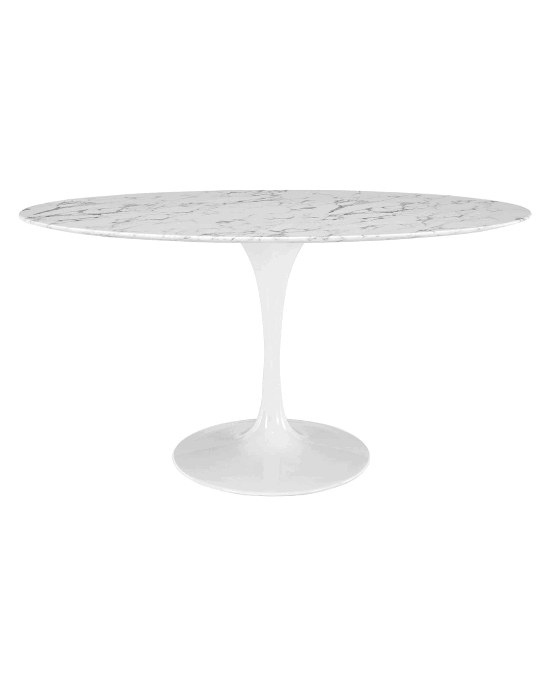 Oval-Shaped Mid-Century Modern Dining Table