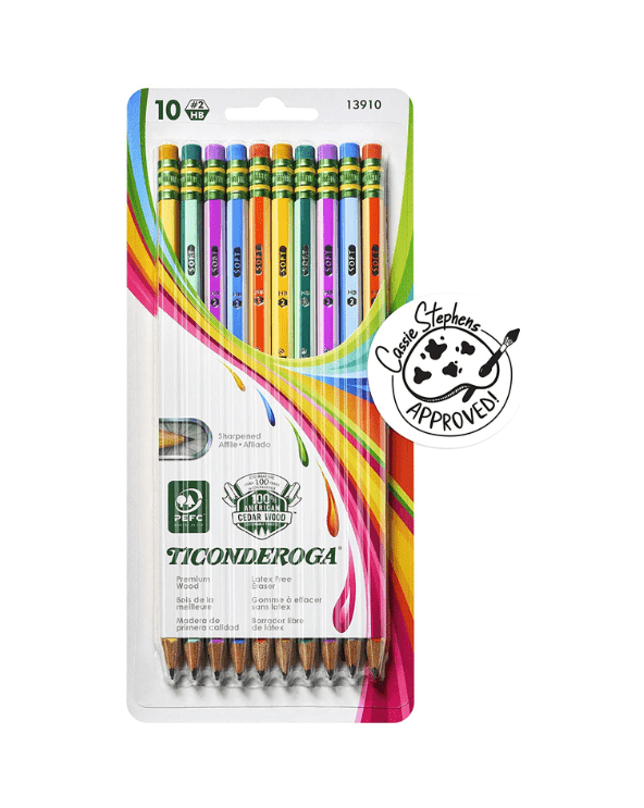 Striped Wood-Cased Pencils