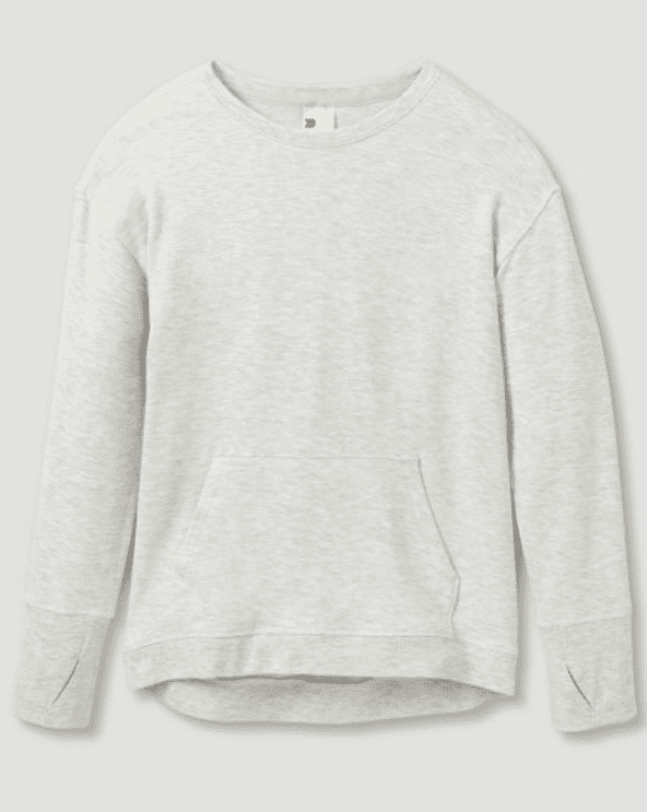 Girls’ Lightweight Fleece Crewneck Sweatshirt