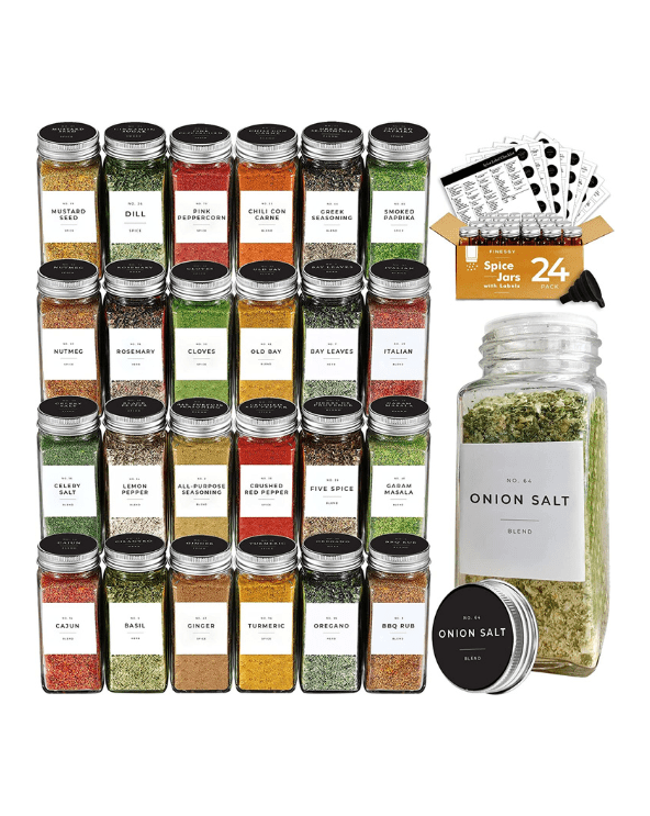 Spice Jars With Labels