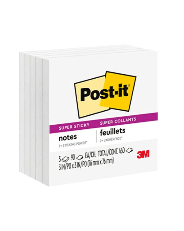 White Sticky Post-It Notes