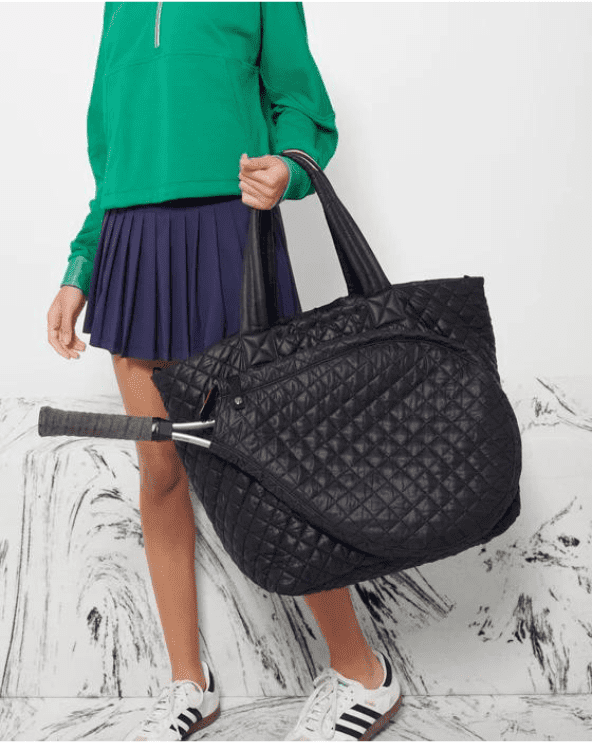 MZ Wallace Black Tennis Large Metro Tote Deluxe