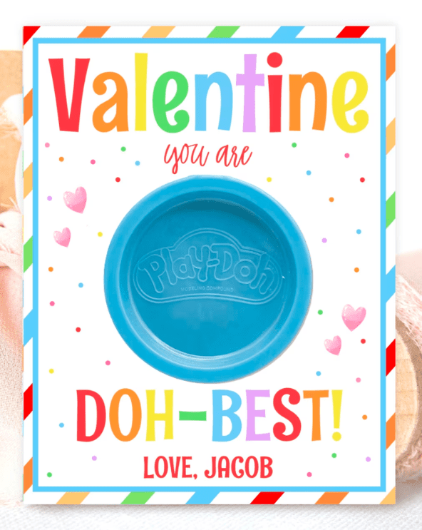 Play-Doh Valentine Printable