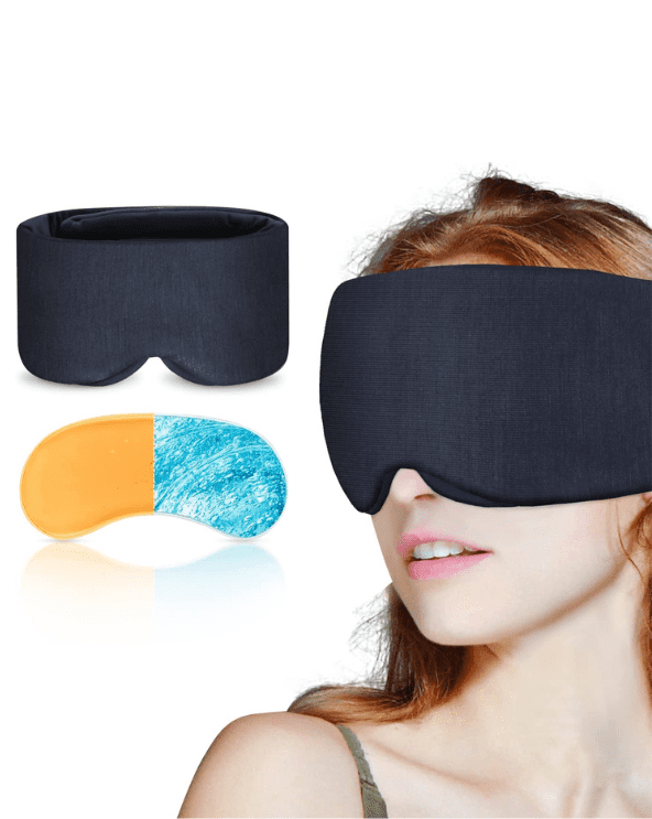 Sleep Eye Mask With Cooling + Heated Gel Pad
