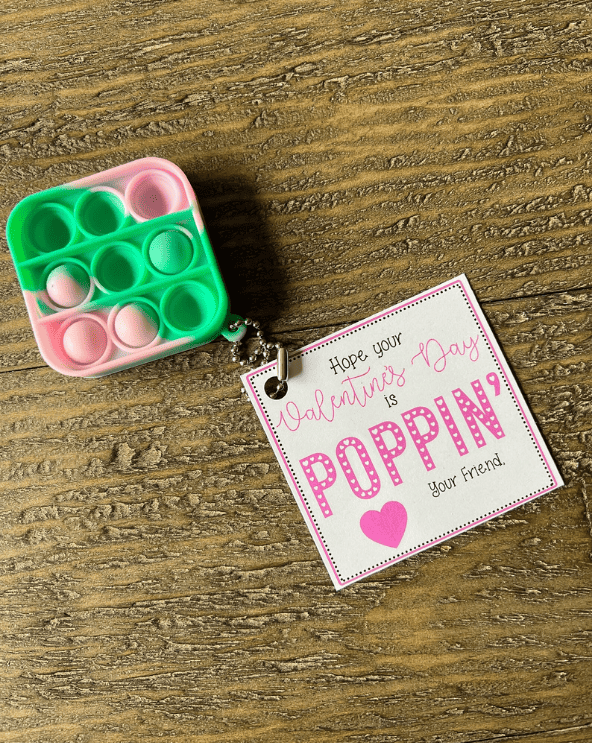 Valentines Pop it Gift Tags