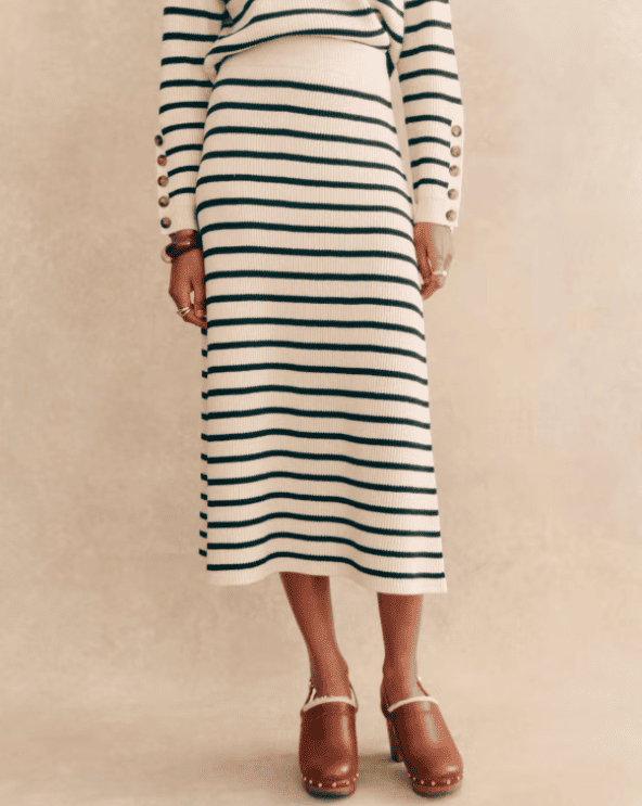 Sezane Striped Skirt