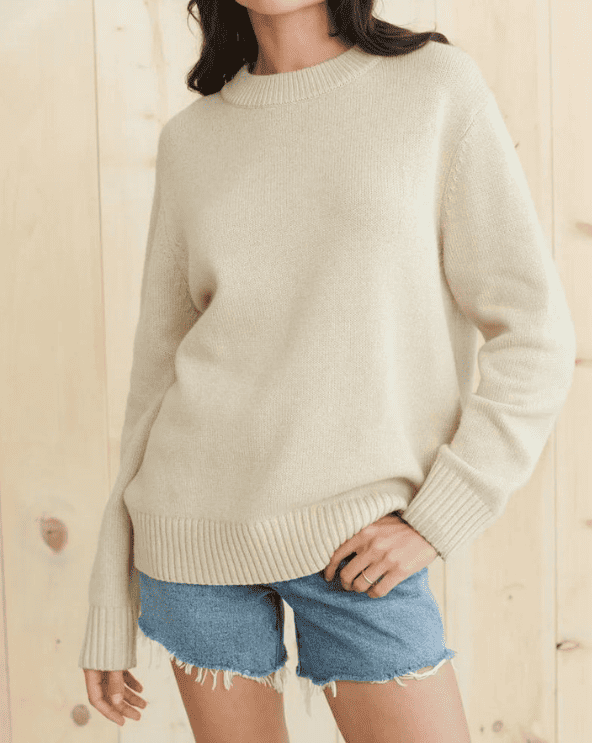 Jenni Kayne Oversized Crewneck Sweater
