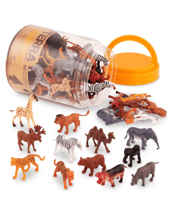 Tub Of Safari Animals