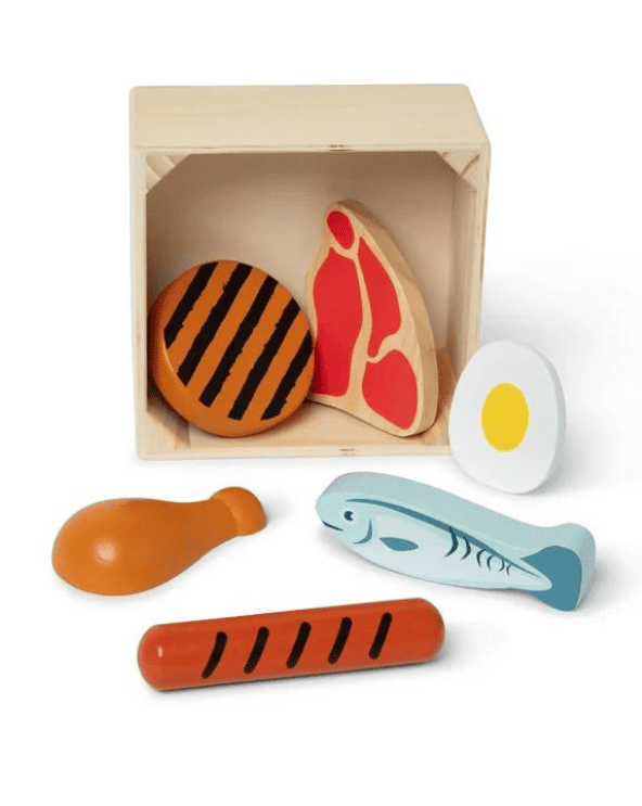 Wooden Protein Play Food