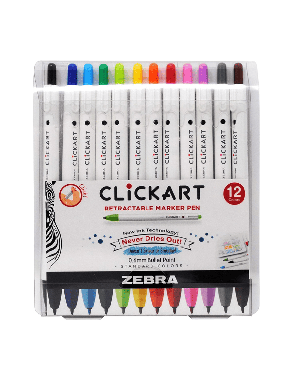 Click Art Retractable Marker Pen