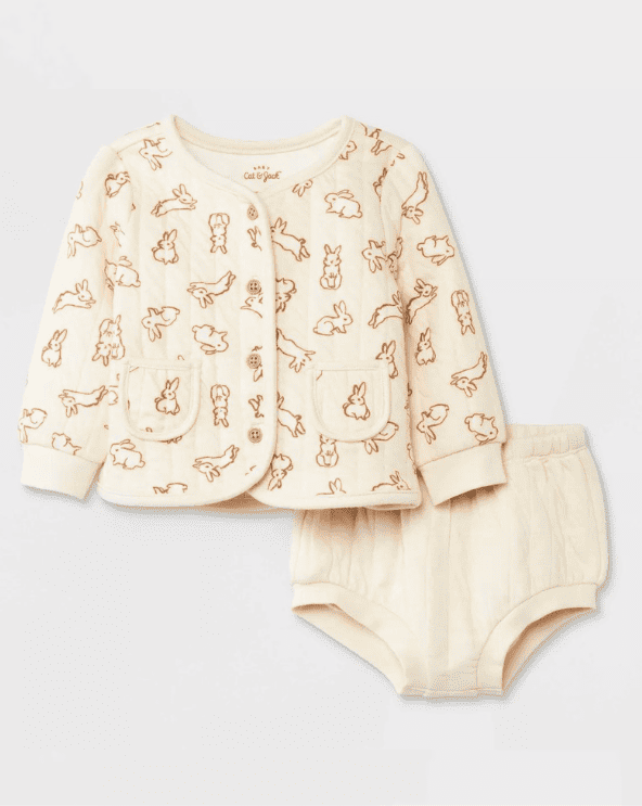 Baby Bunny Quilted Layering Set