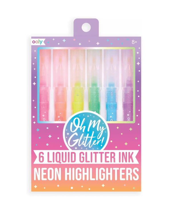 Glitter Ink Neon Highlighters