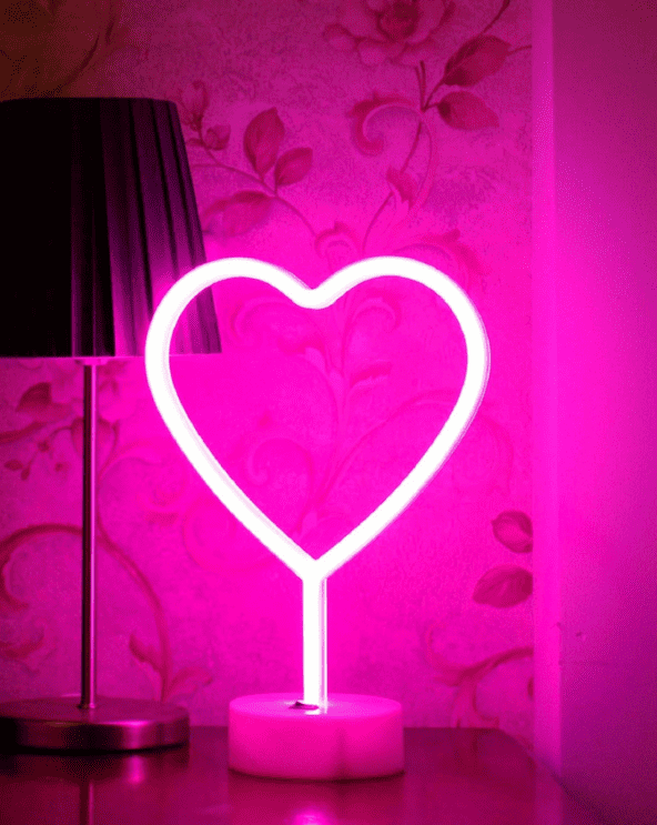 Pink Heart Neon Sign