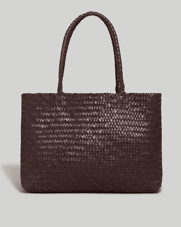 Handwoven Leather Tote