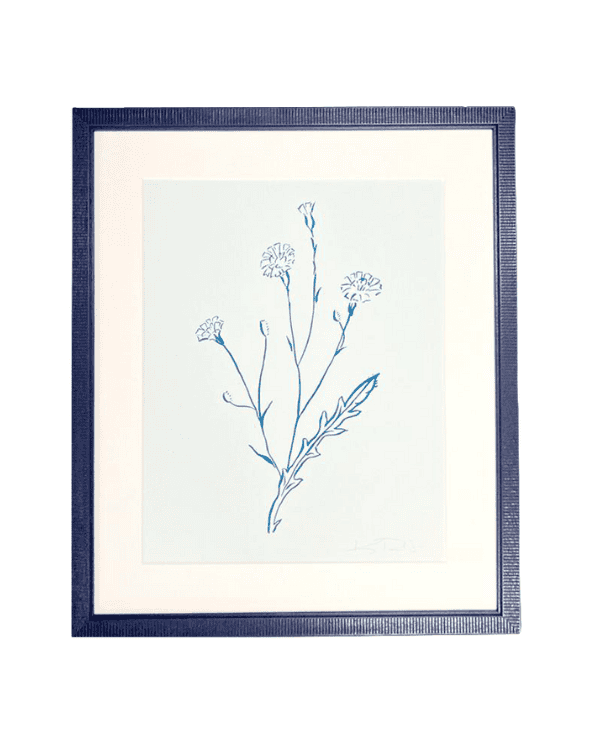 Botanicals in Blue Framed Art