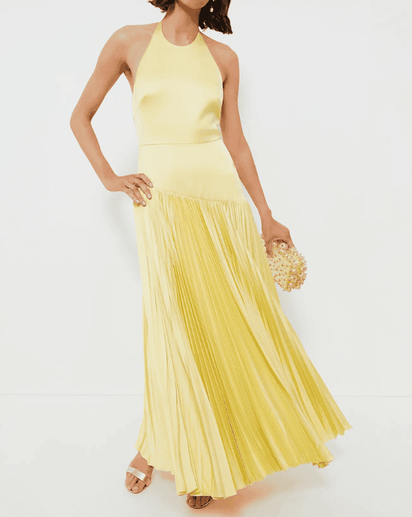 Pale Yellow Saab Dress