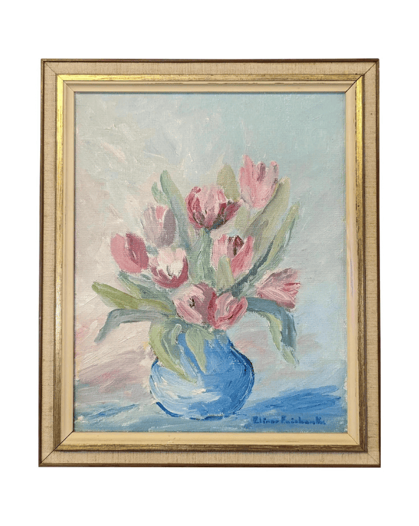 Tulips in Pastel Oil Painting