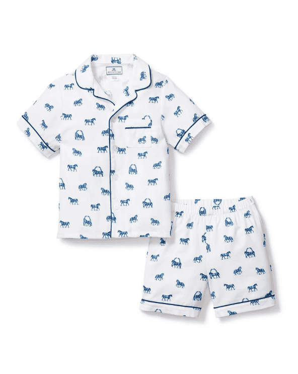 Kid’s Equestrian Pajama Short Set