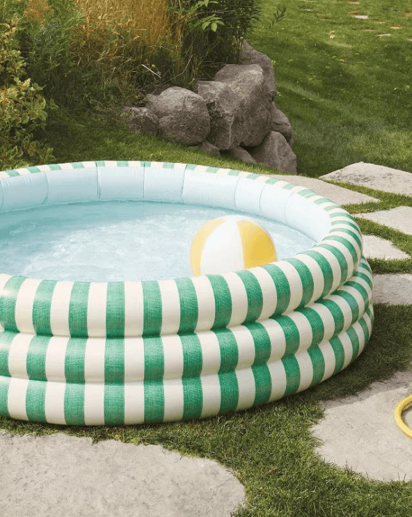 Striped Inflatable Pool
