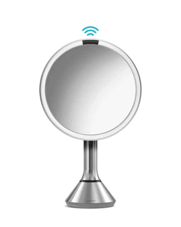 8-Inch Sensor Rechargeable Tabletop Mirror