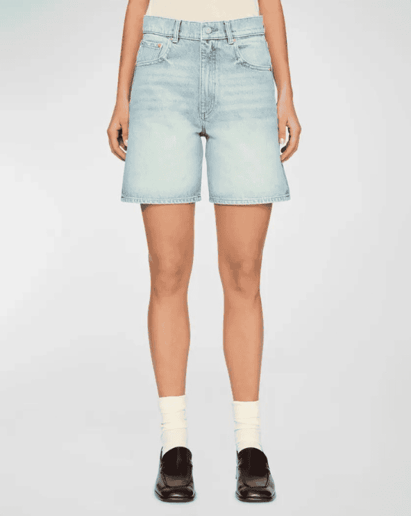 Ultra High-Rise Denim Shorts