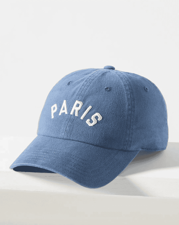 Blue Paris Baseball Cap