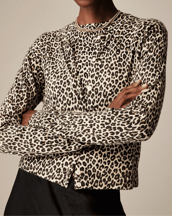 Leopard cashmere sweater hotsell