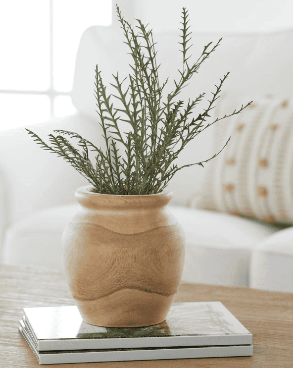 Natural Wood Vase