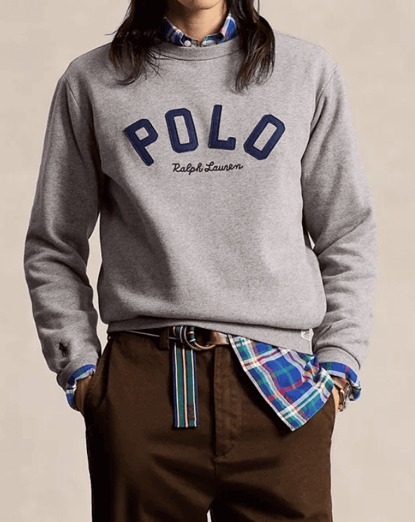 Fleece Polo Sweatshirt