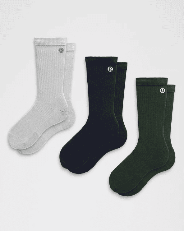 Ribbed Crew Socks