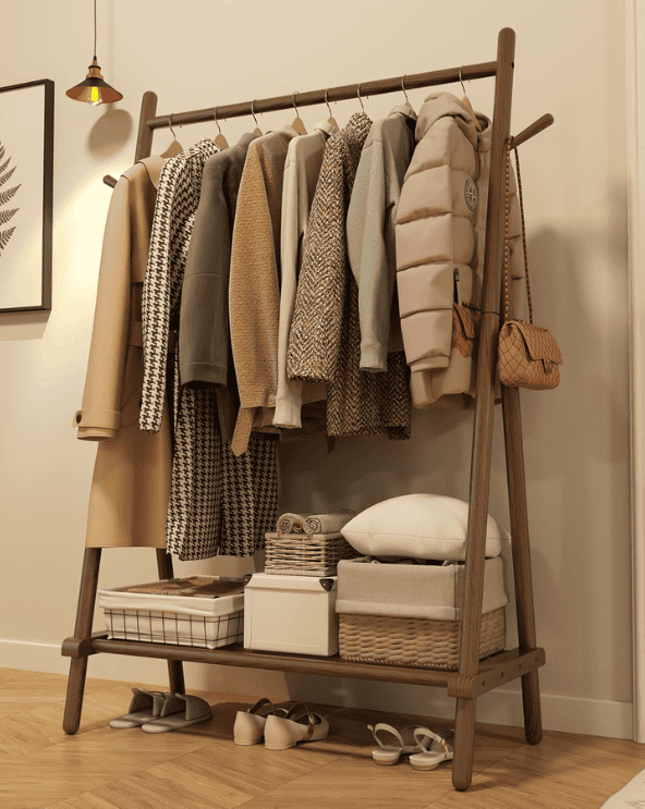 Wooden Clothing Rack