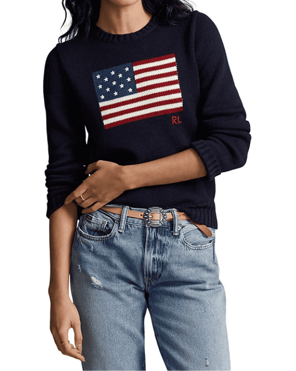 American Flag Sweater