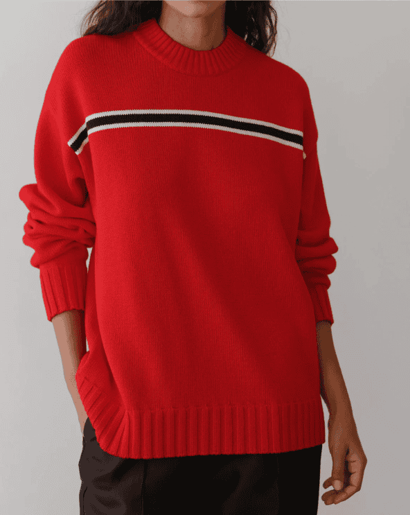 Cotton Cashmere Stripe Sweater