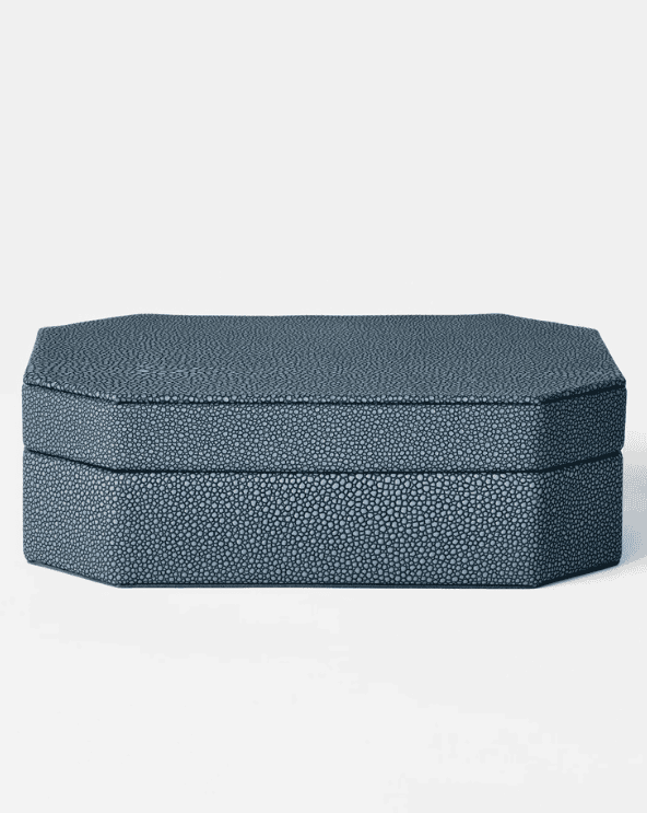 Small Faux Shagreen Box