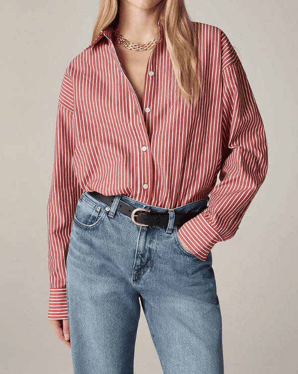 Oversized Striped Shirt