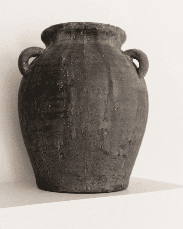 Black Terracotta Vase