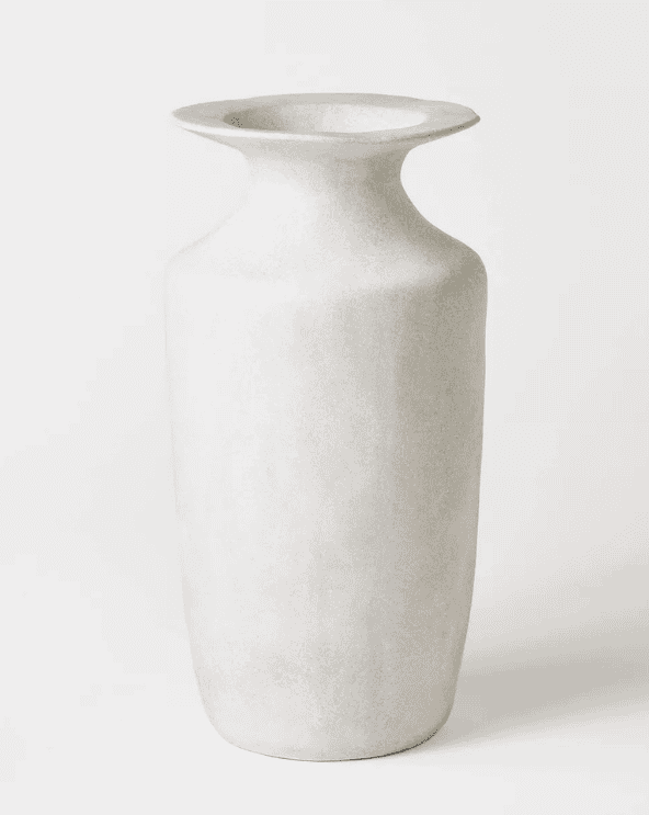 Exaggerated Rim Ceramic Vase