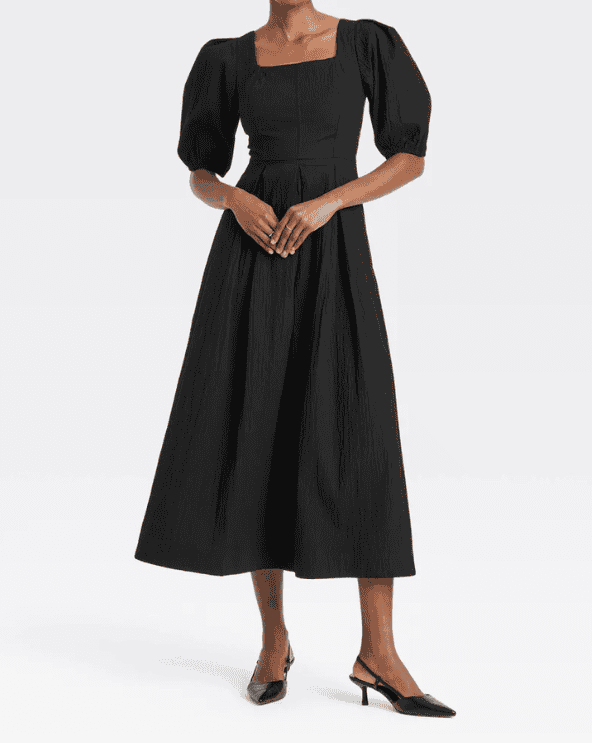 Short Sleeve Midi Dress