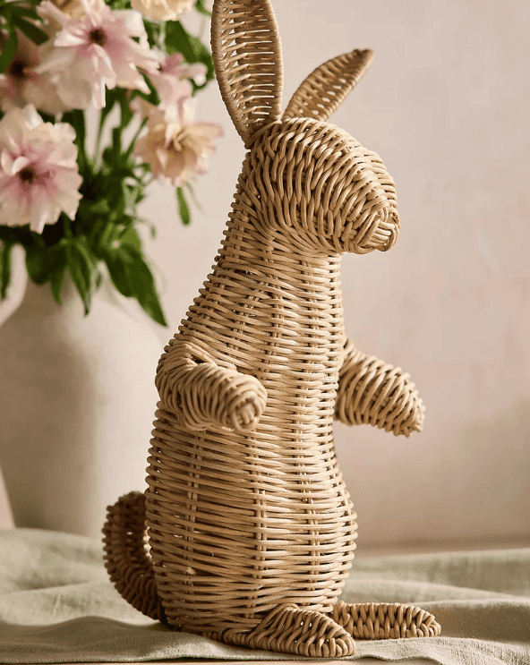 Wicker Standing Bunny