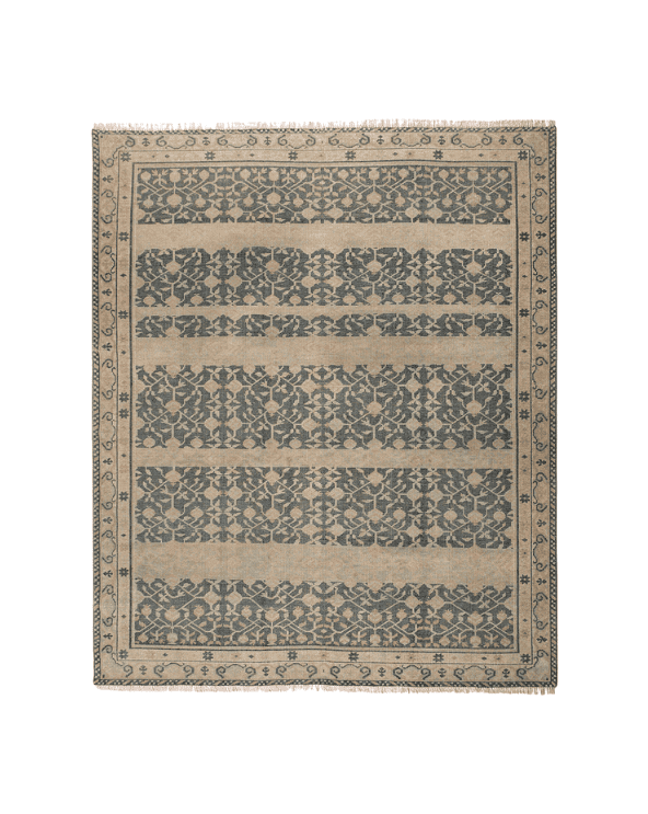 Hand-Knotted Wool Rug